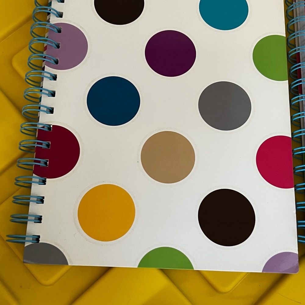 Colorful Polka Dot Spiral Notebook
